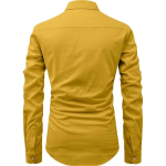 Univibe Full Sleeve Spread Collar Pure Cotton Casual, Wedding, Party, Festival Stylish Latest Short Length Slim fit Kurta Style Shirt for Men and Boys. - Image 3