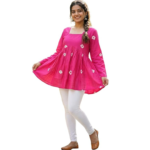 Avayayat Women's Rayon U-Neck Regular Fit Top | Jeans for Women | Korean Tops for Women | Trendy Kurti | Western Kurta Stylish