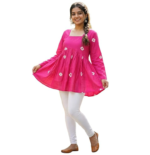 Avayayat Women's Rayon U-Neck Regular Fit Top | Jeans for Women | Korean Tops for Women | Trendy Kurti | Western Kurta Stylish