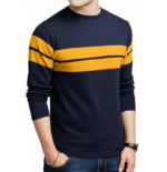 LEOTUDE Men's Full Sleeve Regular Fit Tshirt, Round Neck Cottonblend T-Shirt (Color Multicolor)