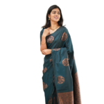 Sidhidata Textile Women's Banarasi Soft Silk Saree With Unstitched Blouse Piece (Free Size)