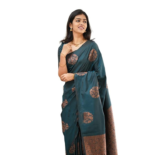Sidhidata Textile Women's Banarasi Soft Silk Saree With Unstitched Blouse Piece (Free Size)