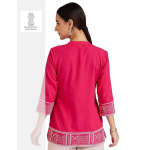 Amazon Brand - Myx Women Cotton Printed A-line Short Kurti (Available in Plus Sizes) - Image 2