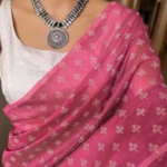 Chanderi Chanderi Cotton Pink Jacquard Saree With blouse