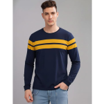LEOTUDE Men's Full Sleeve Regular Fit Tshirt, Round Neck Cottonblend T-Shirt (Color Multicolor) - Image 2