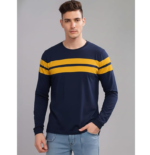 LEOTUDE Men's Full Sleeve Regular Fit Tshirt, Round Neck Cottonblend T-Shirt (Color Multicolor) - Image 2