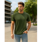 AWG ALL WEATHER GEAR Men Solid Waffle Crew Neck Tshirt | Waffle Knit T-Shirt | Men's T-Shirt | Tees for Man | Textured Half Sleeve T-Shirt's | Tshirt for Men Stylish - Image 2
