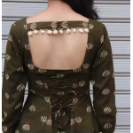 short kurti/sahira green kurti/#under 299 kurti/tranding meesho /kurti under199/womens were/meesho tranding kurti,top were,printed top ,printed short kurti green top, green kurti,party were ,office were - Image 3