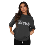 London Hills Women's Casual Printed Round Neck Oversized Longline Drop Shoulder Boho Style T-Shirt