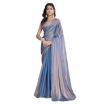 Sidhidata Women's Soft Fandy Silk Saree With Hand Work Lace Boarder & Comes With Unstitched Blouse Piece (Chhaava)