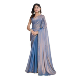 Sidhidata Women's Soft Fandy Silk Saree With Hand Work Lace Boarder & Comes With Unstitched Blouse Piece (Chhaava)