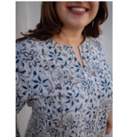 ZANETA Floral Print Rayon Long Kurta for Women | Regular Fit Long Kurti | Stylish Long Kurta for Girls | Kurti for Office | Kurti for Women |Multi - Image 3