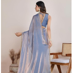 Sidhidata Women's Soft Fandy Silk Saree With Hand Work Lace Boarder & Comes With Unstitched Blouse Piece (Chhaava) - Image 2