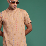 Pure Cotton Ethnic Motifs Woven Design Jacquard Kurta