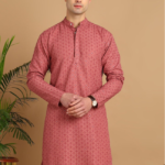Geometric Embroidered Thread Work Kurta