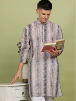 Men Printed Regular Pure Cotton Kurta with Pyjamas