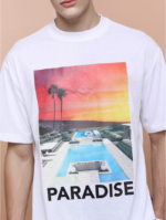 Unisex Printed Extended Sleeves Drop-Shoulder Oversized T-shirt - Image 2