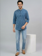 Men Printed Kurta - Image 3