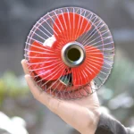 6 Inch Corded 12V Solar/Car/Table fan with Adapter - Image 2