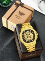Abrexo Gold Stainless Steel Analog Men's Watch - Image 2