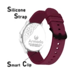 Armado Maroon Silicon Analog Men's Watch - Image 3