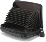 Ashu Fabric Solid Men's Regular Wallet With 10 Slots For Card ( Black , Pack of 1 )