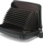 Ashu Fabric Solid Men's Regular Wallet With 10 Slots For Card ( Black , Pack of 1 )