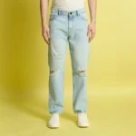 Bene Kleed Relaxed Distressed Men's Jeans - Blue ( Pack of 1 )