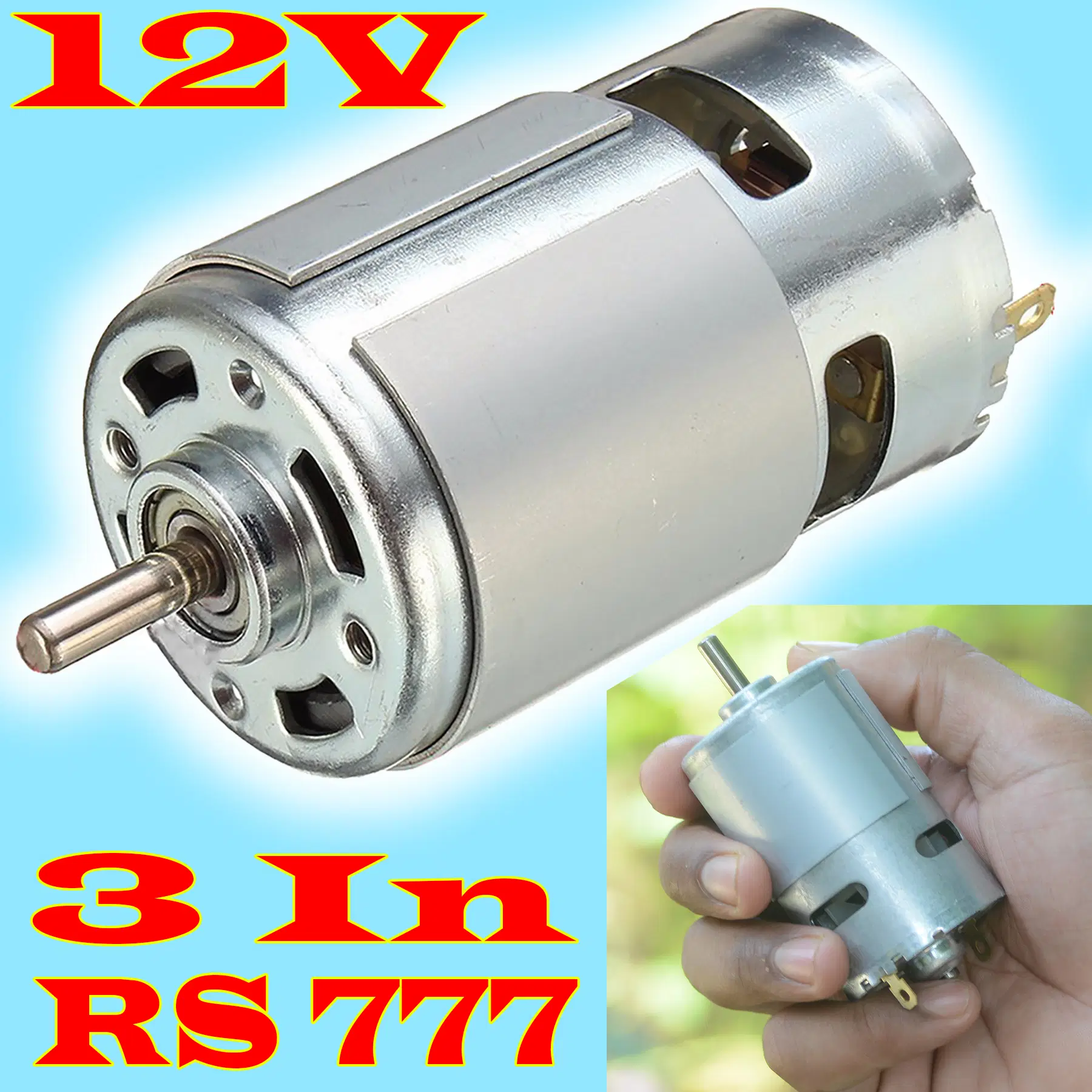 Big-3-12V-RS777-High-SDL616289340-1-33f57 Big 3" 12V RS777 High RPM Torque Brushed DC Big Strong Motor - Image 1