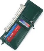 Classic World PU Printed Men's RFID Wallet With 5 Slots For Card ( Green , Pack of 1 ) - Image 2
