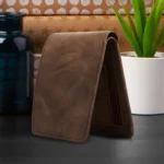 Classic World PU Printed Men's RFID Wallet With 5 Slots For Card ( Brown , Pack of 1 ) - Image 4