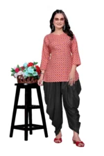 Pack of 1 Cotton Blend Women's Patiala ( Black ) - Image 3