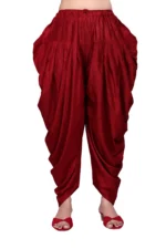 Pack of 1 Cotton Blend Women's Patiala ( Maroon ) - Image 2