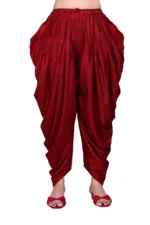 Pack of 1 Cotton Blend Women's Patiala ( Maroon ) - Image 2