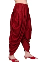 Pack of 1 Cotton Blend Women's Patiala ( Maroon ) - Image 3