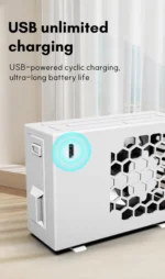 Dealseven Fashion Cute Air Conditioner Rechargeable Handheld and Desktop Mini USB Fan - Image 3