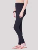 Black Lycra Women's Leggings ( Pack of 1 ) - Image 2