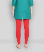 Red Cotton Women's Leggings ( Pack of 1 ) - Image 4