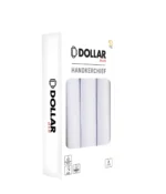 Dollar Socks - White Cotton Men's Handkerchief ( Pack of 3 )