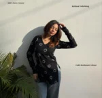 Dunkaston Women Rayon Printed A-line Kurti ( Blue & Black ) - Image 3