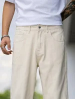 GF Clean Look Men's Jeans - Beige ( Pack of 1 ) - Image 4