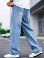 GF Straight Solid Men's Jeans - Light Blue ( Pack of 1 ) - Image 2