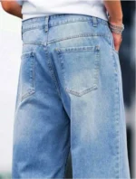 GF Straight Solid Men's Jeans - Light Blue ( Pack of 1 ) - Image 3