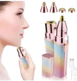 GMPex 2-in-1 Eyebrow Trimmer for Women - Hair Remover - Face, Upper Lips BL1 Multicolor Cordless Eyebrow Trimmer With 45 minutes Runtime - Image 2