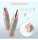 GMPex 2-in-1 Eyebrow Trimmer for Women - Hair Remover - Face, Upper Lips BL1 Multicolor Cordless Eyebrow Trimmer With 45 minutes Runtime - Image 3