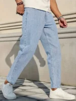 Gazal Fashions Solid Men's Jeans - Light Blue ( Pack of 1 ) - Image 3