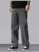 Gazal Fashions Clean Look Men's Jeans - Grey ( Pack of 1 ) - Image 2