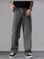 Gazal Fashions Clean Look Men's Jeans - Grey ( Pack of 1 ) - Image 3