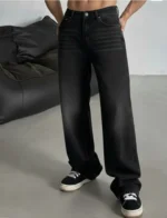 Gazal Fashions Straight Clean Look Men's Jeans - Black ( Pack of 1 ) - Image 2