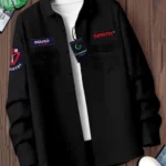 Greenflair Cotton Blend Regular Fit Applique Full Sleeves Men's Casual Shirt - Black ( Pack of 1 )